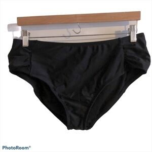 2Bamboo High Waist Black Bikini Bottoms